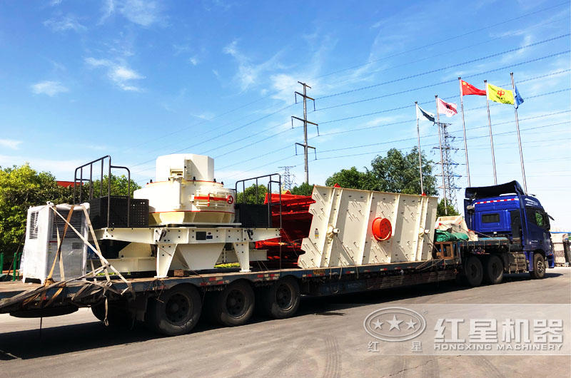 專車運(yùn)輸，提供全套大理石廢料制砂機(jī)設(shè)備